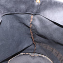 FENDI Hand Bag Nylon Black Gold Auth ep10985-16