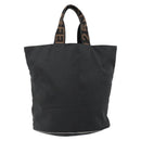 FENDI Hand Bag Nylon Black Gold Auth ep10985-3