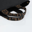 FENDI Hand Bag Nylon Black Gold Auth ep10985-7