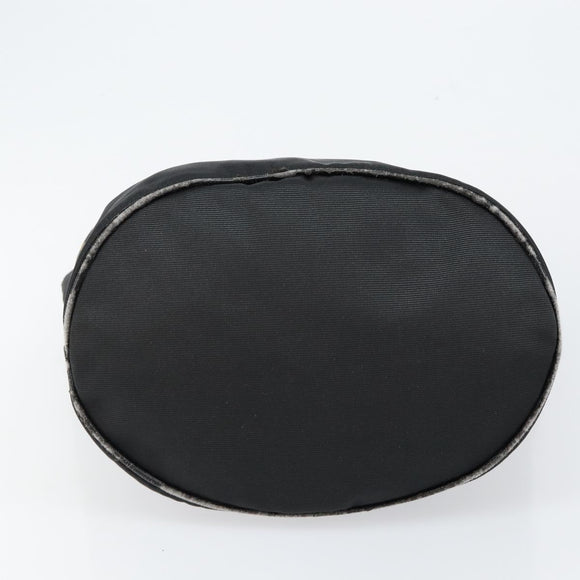 FENDI Hand Bag Nylon Black Gold Auth ep10985