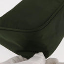 PRADA Accessory Pouch Nylon Khaki Auth ep10991-9