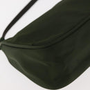 PRADA Accessory Pouch Nylon Khaki Auth ep10991-15
