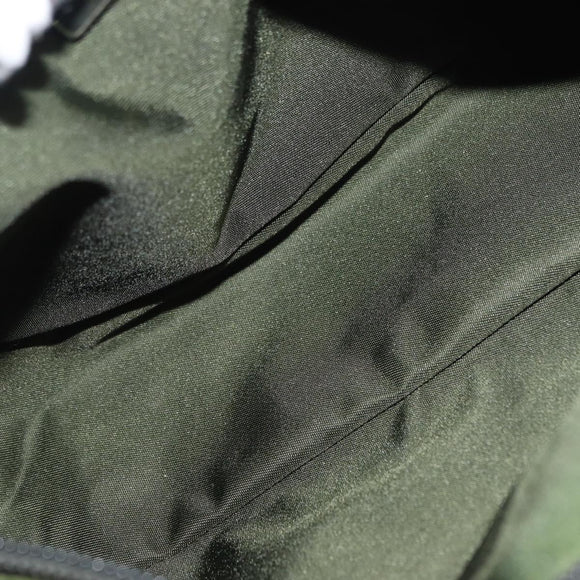 PRADA Accessory Pouch Nylon Khaki Auth ep10991