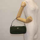 PRADA Accessory Pouch Nylon Khaki Auth ep10991-21