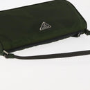 PRADA Accessory Pouch Nylon Khaki Auth ep10991-6