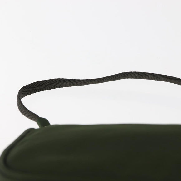 PRADA Accessory Pouch Nylon Khaki Auth ep10991