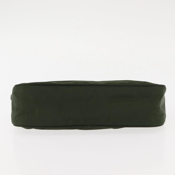 PRADA Accessory Pouch Nylon Khaki Auth ep10991