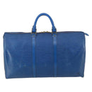 LOUIS VUITTON Epi Keepall 50 Boston Bag Blue M42965 LV Auth ep10993-2