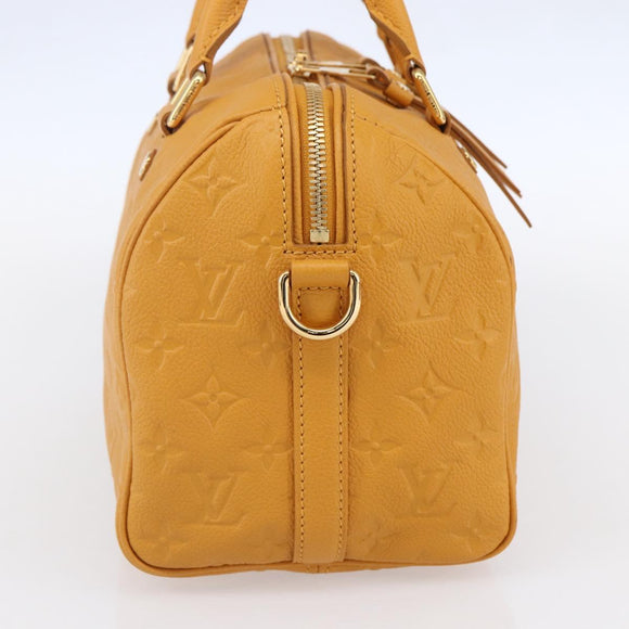 LOUIS VUITTON Empreinte Speedy Bandouliere 25 Bag Saffron M40904 LV Auth ep10999