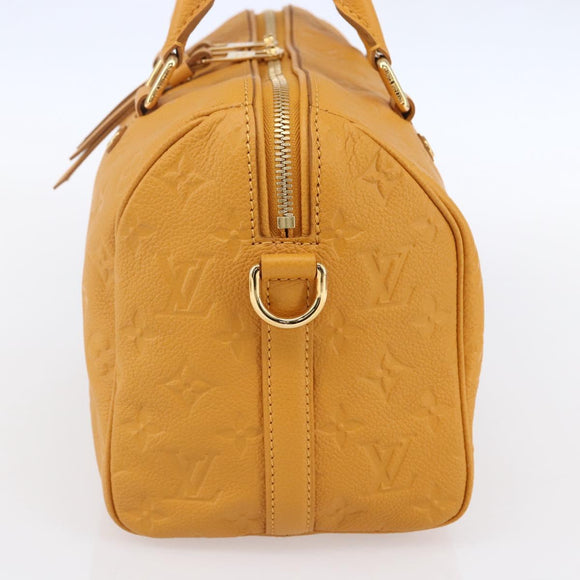 LOUIS VUITTON Empreinte Speedy Bandouliere 25 Bag Saffron M40904 LV Auth ep10999