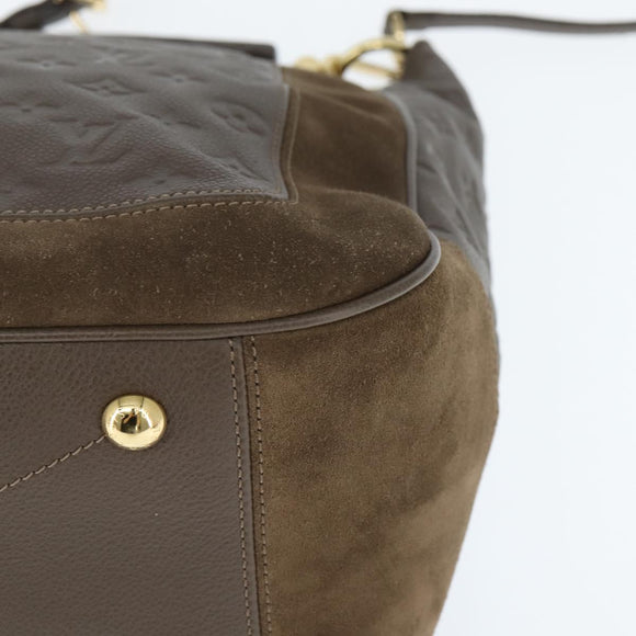 LOUIS VUITTON Monogram Empreinte Audacieuse GM Shoulder Bag Tail LV Auth ep11001