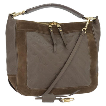 LOUIS VUITTON Monogram Empreinte Audacieuse GM Shoulder Bag Tail LV Auth ep11001