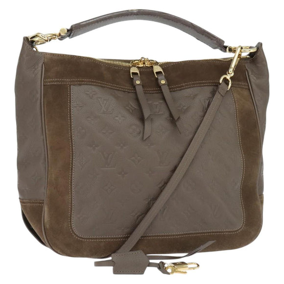 LOUIS VUITTON Monogram Empreinte Audacieuse GM Shoulder Bag Tail LV Auth ep11001