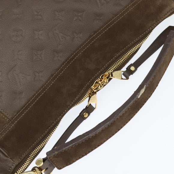 LOUIS VUITTON Monogram Empreinte Audacieuse GM Shoulder Bag Tail LV Auth ep11001