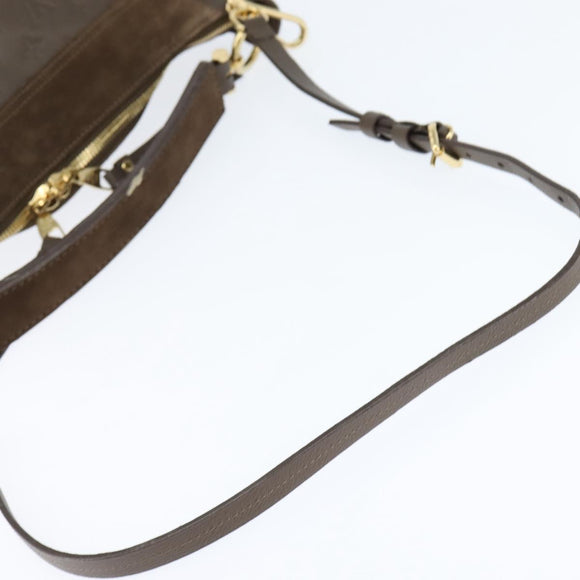 LOUIS VUITTON Monogram Empreinte Audacieuse GM Shoulder Bag Tail LV Auth ep11001