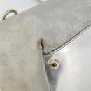 GUCCI GG Canvas Tote Bag Silver Gold 169946 Auth ep11002-14