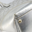 GUCCI GG Canvas Tote Bag Silver Gold 169946 Auth ep11002-16