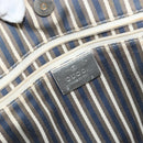 GUCCI GG Canvas Tote Bag Silver Gold 169946 Auth ep11002-16