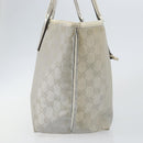GUCCI GG Canvas Tote Bag Silver Gold 169946 Auth ep11002-3
