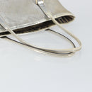 GUCCI GG Canvas Tote Bag Silver Gold 169946 Auth ep11002-7