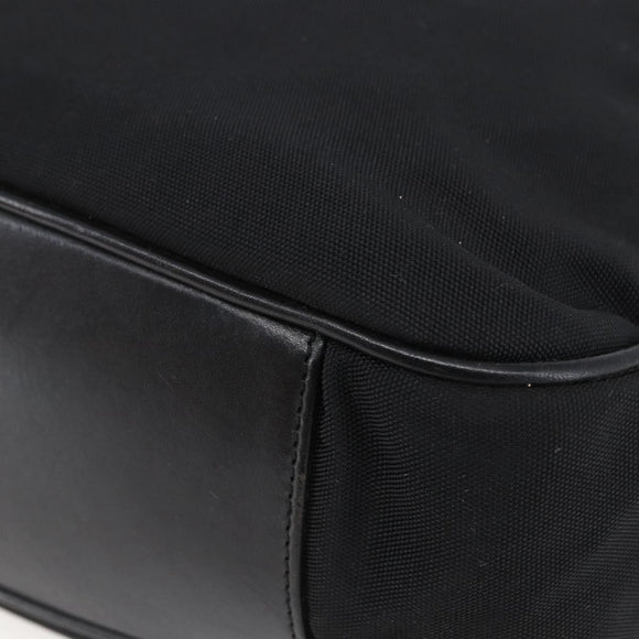 GUCCI Bamboo Hand Bag Nylon Black Silver 001 1638 3754 Auth ep11006