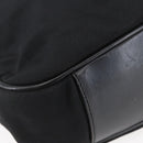 GUCCI Bamboo Hand Bag Nylon Black Silver 001 1638 3754 Auth ep11006-11