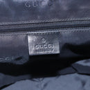 GUCCI Bamboo Hand Bag Nylon Black Silver 001 1638 3754 Auth ep11006-14