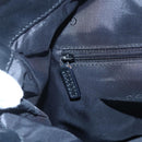 GUCCI Bamboo Hand Bag Nylon Black Silver 001 1638 3754 Auth ep11006-15