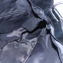 GUCCI Bamboo Hand Bag Nylon Black Silver 001 1638 3754 Auth ep11006-17