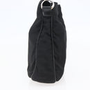 GUCCI Bamboo Hand Bag Nylon Black Silver 001 1638 3754 Auth ep11006-4