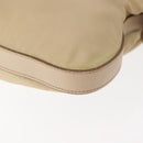 PRADA Shoulder Bag Nylon Leather Beige Auth ep11013-11