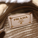 PRADA Shoulder Bag Nylon Leather Beige Auth ep11013-16