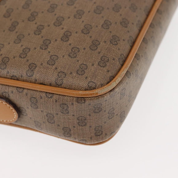 GUCCI Micro GG Supreme Shoulder Bag PVC Beige Gold 007 904 0095 Auth ep11014