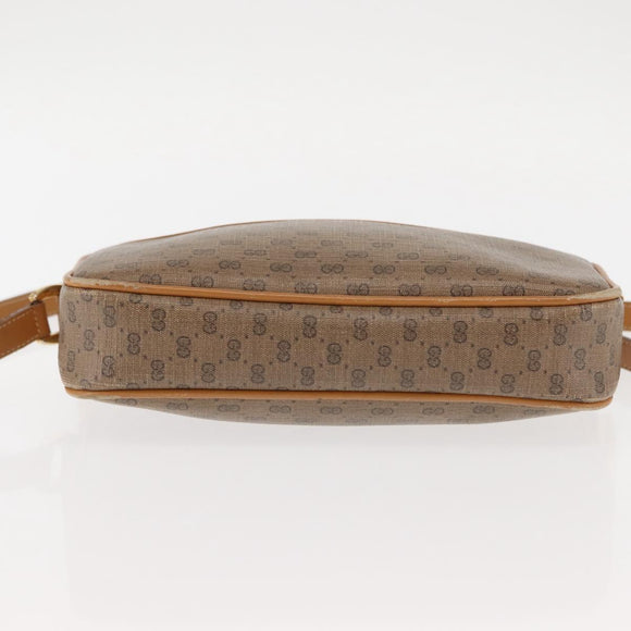 GUCCI Micro GG Supreme Shoulder Bag PVC Beige Gold 007 904 0095 Auth ep11014