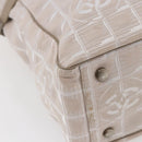 CHANEL New Wave Tote Bag Canvas Pink Silver CC Auth ep11016-11