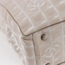 CHANEL New Wave Tote Bag Canvas Pink Silver CC Auth ep11016-13