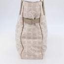 CHANEL New Wave Tote Bag Canvas Pink Silver CC Auth ep11016-4