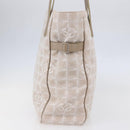 CHANEL New Wave Tote Bag Canvas Pink Silver CC Auth ep11016-5