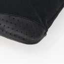 GUCCI GG Canvas Shoulder Bag Black Silver 145857 Auth ep11019-15