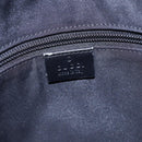 GUCCI GG Canvas Shoulder Bag Black Silver 145857 Auth ep11019-17