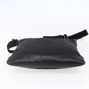 GUCCI GG Canvas Shoulder Bag Black Silver 145857 Auth ep11019-5