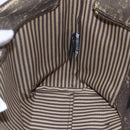 FENDI Zucca Canvas Tote Bag PVC Black Brown Auth ep11020-18