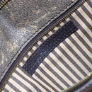 FENDI Zucca Canvas Tote Bag PVC Black Brown Auth ep11020-12