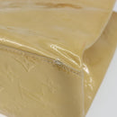 LOUIS VUITTON Monogram Vernis Reade PM Hand Bag Beige M91334 LV Auth ep11022-16