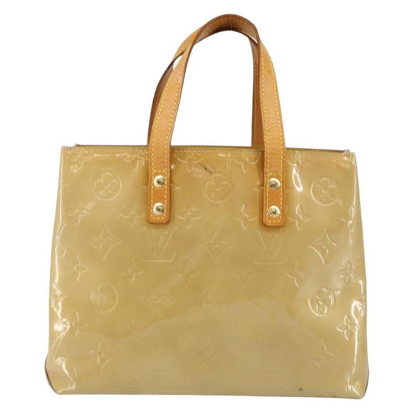 LOUIS VUITTON Monogram Vernis Reade PM Hand Bag Beige M91334 LV Auth ep11022
