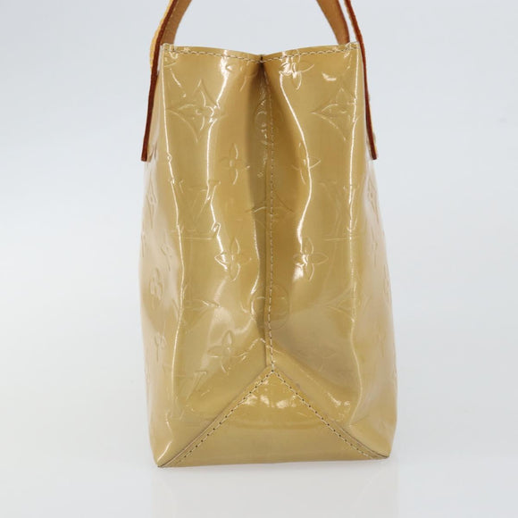 LOUIS VUITTON Monogram Vernis Reade PM Hand Bag Beige M91334 LV Auth ep11022