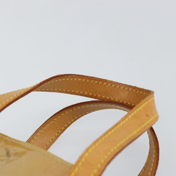 LOUIS VUITTON Monogram Vernis Reade PM Hand Bag Beige M91334 LV Auth ep11022