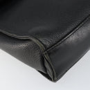 Burberrys Shoulder Bag Leather Black Gold Auth ep11023-14