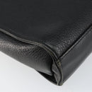 Burberrys Shoulder Bag Leather Black Gold Auth ep11023-16