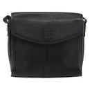 Burberrys Shoulder Bag Leather Black Gold Auth ep11023-13